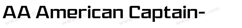 AA American Captain字体转换
